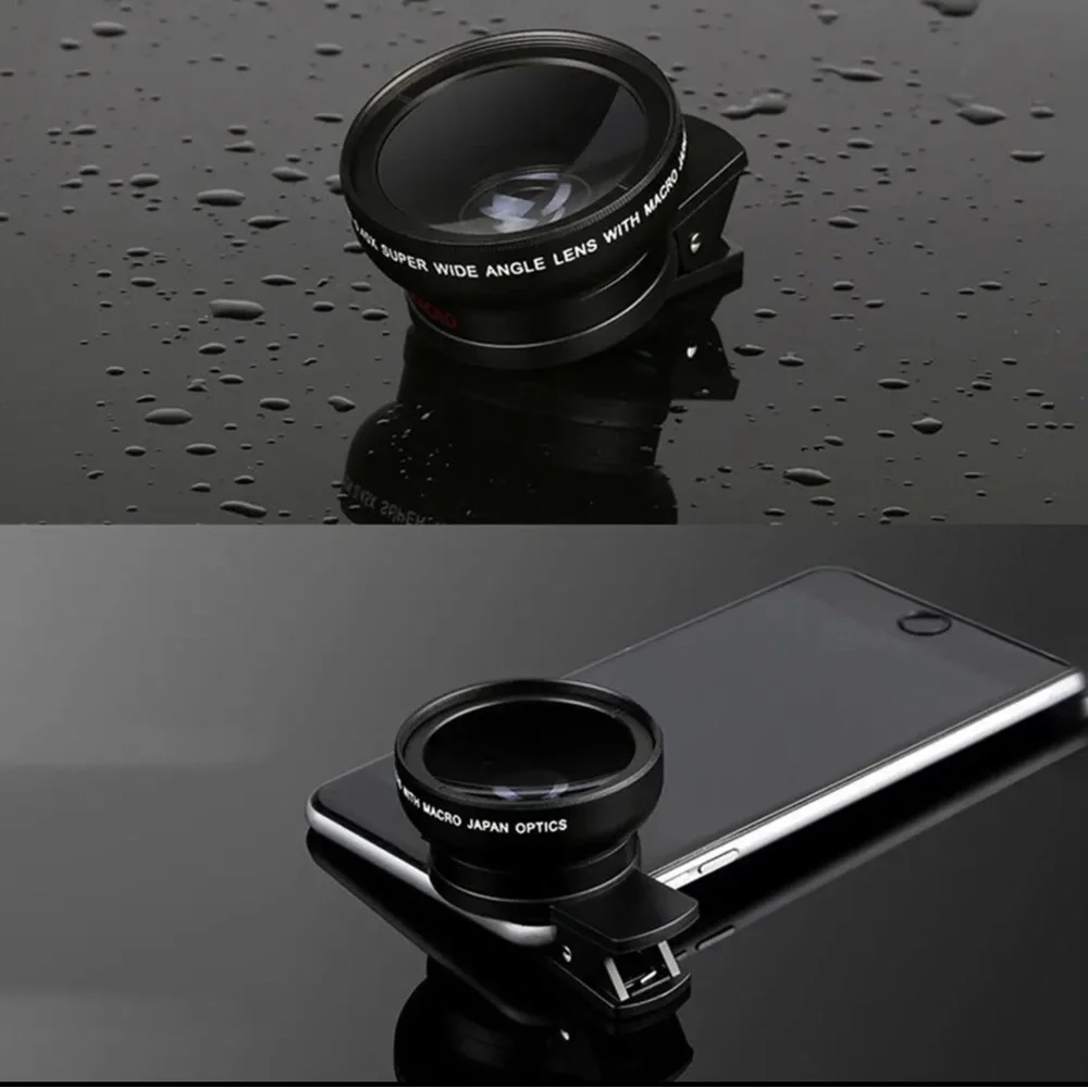 Macro HD Camera Lens 2 in 1 Mobile Phone 0.45 Times Ultra Wide Angle 12.5 Times
